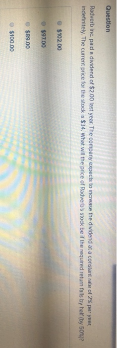 of determining the intrinsic value of a stock? - Dividend Discount Model