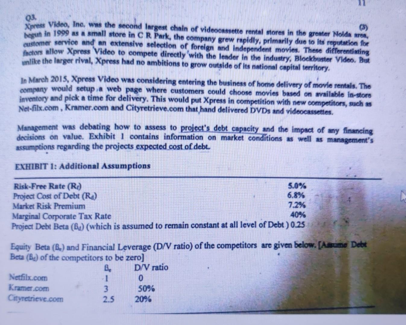  Answer? Q Xpress Video, Inc. was the second largest chain of
