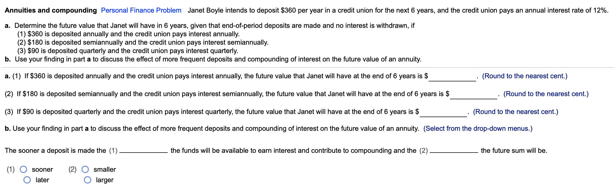 Please show how to DO IT. Thank you ! :) Annuities and