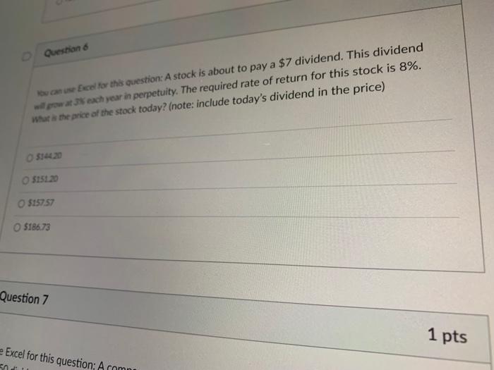  Question one Bcel for this question: A stock is about to