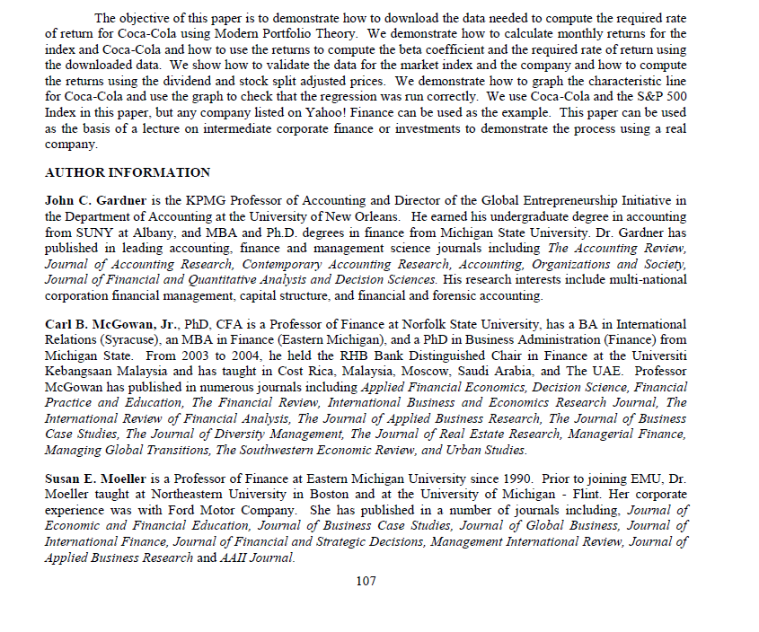 not? The authors use very long-term ranges to estimate risk free rate