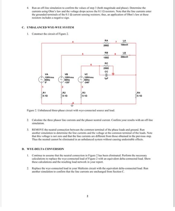 9 THREE-PHASE SYSTEMS Instruments a personal computer running Multisam circuit simulation software