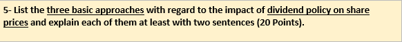 5- List the three basic approaches with regard to the impact