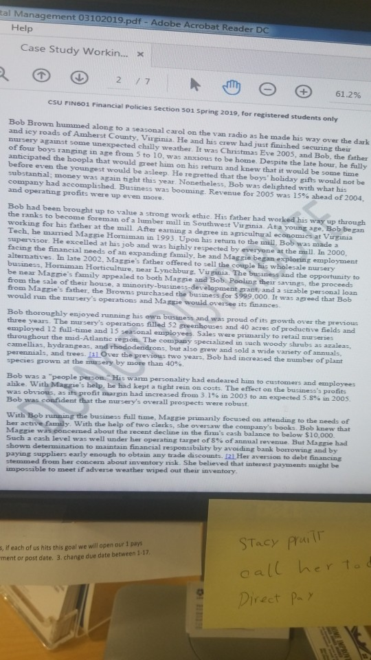 1-perform sensitivity analysis on the cash shortfall using at least 3