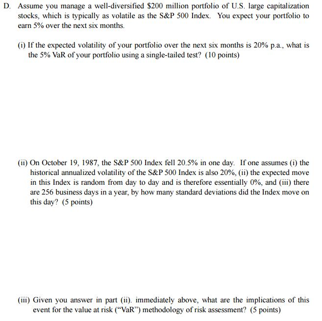  Please explain each step with detailed explanations and calculations. TY. Assume