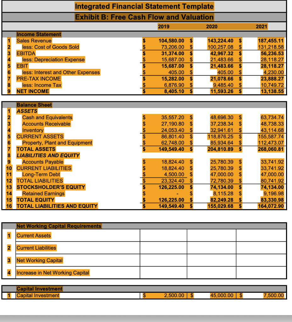For the following problems, use Exhibit B. Exhibit B has the balance