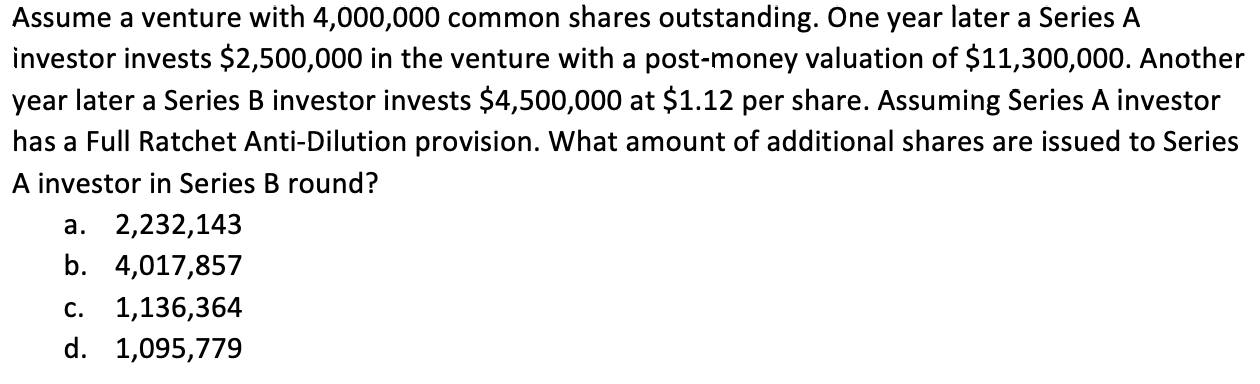 THE ANSWER IS D, BUT NOT SURE HOW TO SOLVE. PLEASE HELP,