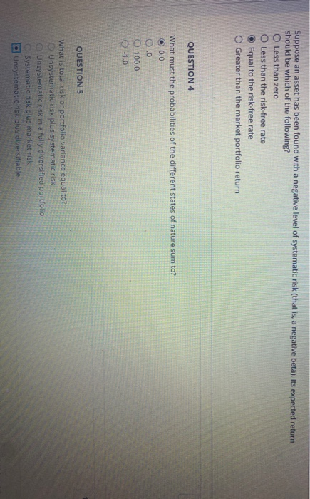  Suppose an asset has been found with a negative level of