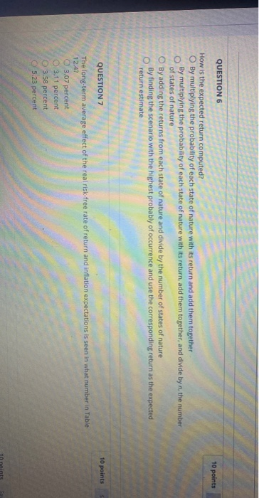 systematic risk (that is, a negative beta). Its expected return should be