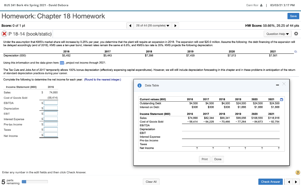 BUS 241 Berk 4/e Spring 2021 - David Debora Dani Roz!