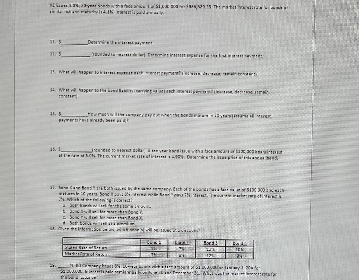 help Al issues 4.0%, 20-year bonds with a face amount of