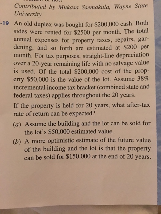  Contributed by Mukasa Ssemakula, Wayne State University An old duplex was