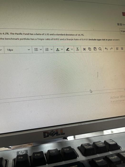 Pacific Fund earns 12.9% during the year while the risk-free rate is