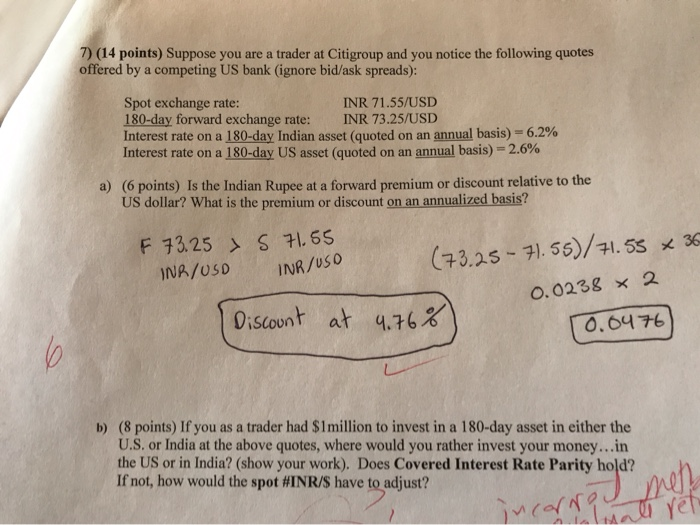  Complete question B). Show formulas and fully explain problem for full