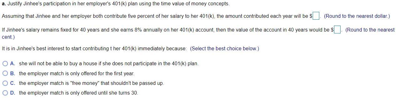promotion at work that increased her annual salary to $40,000. She is