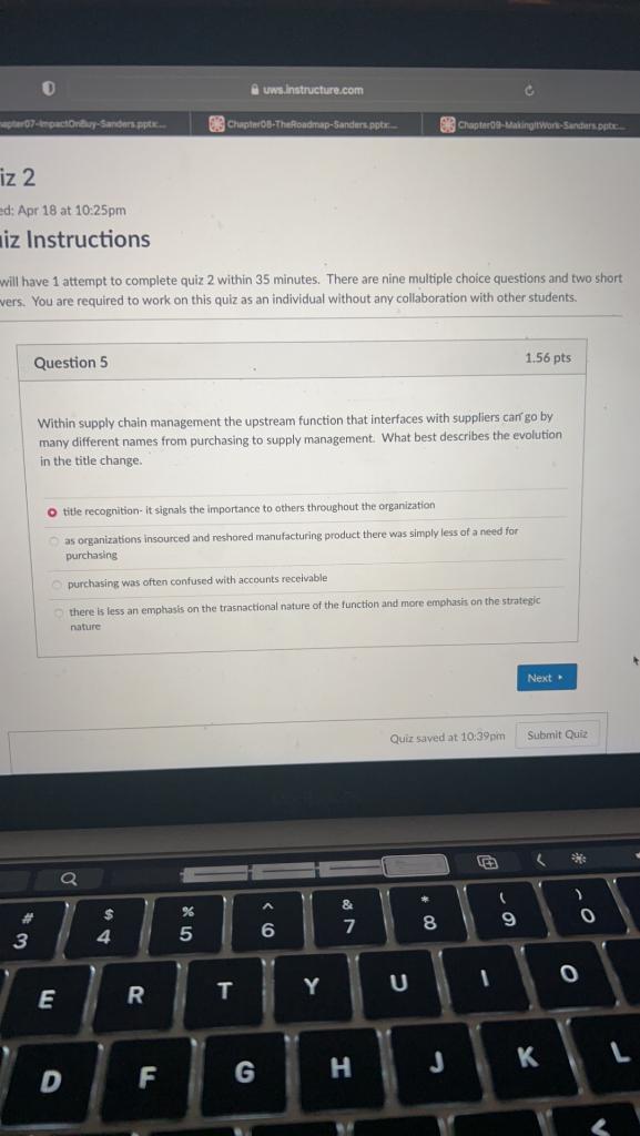  will have 1 attempt to complete quiz 2 within 35 minutes.