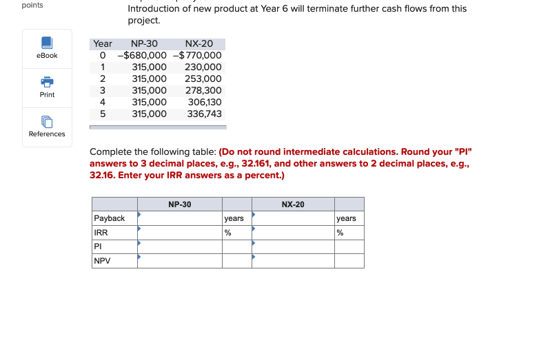 Golf is considering. Assume the discount rate for both products is 17