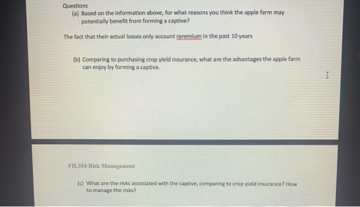 5,000 acres of land historically had purchased both catastrophic (CAT)insurance and multiple