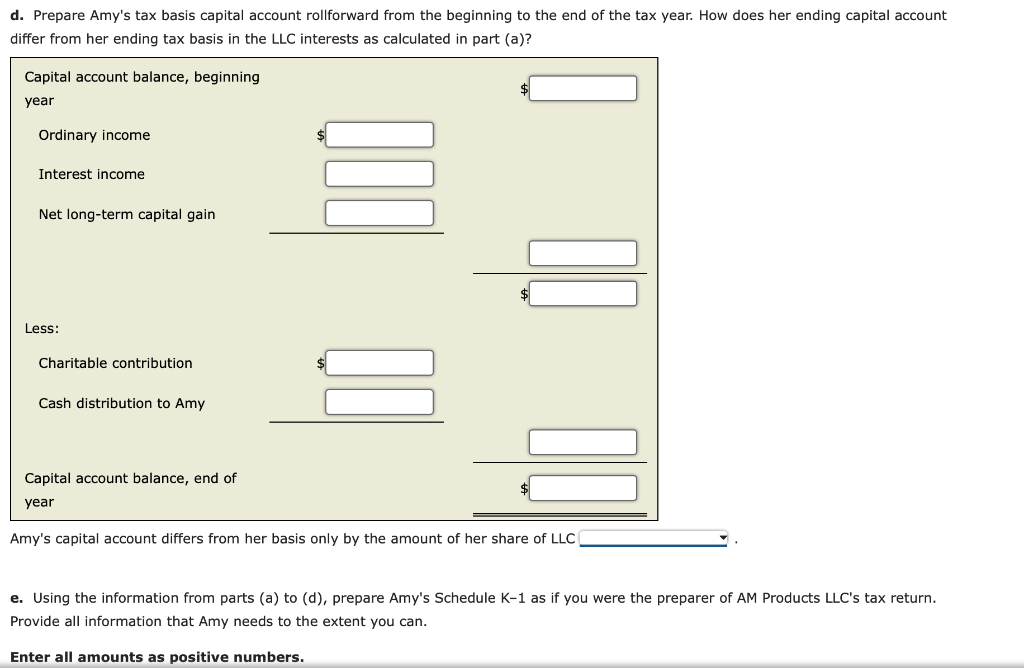 basis AM Products LLC. The LLC does not need to report financial