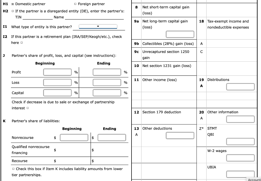 rules (rather than GAAP). Amy is a managing member of the LLC