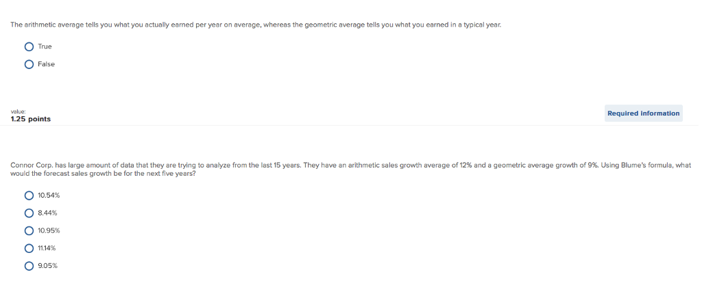 The arithmetic average tells you what you actually earned per year