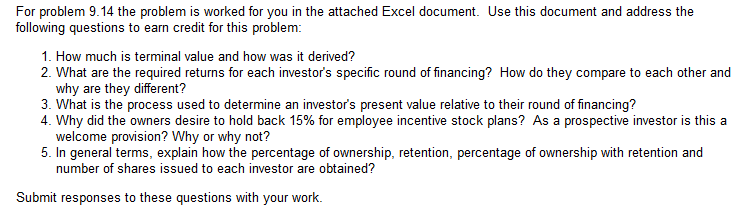 For problem 9.14 the problem is worked for you in the