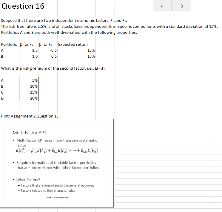  please help Question 16 > Suppose that there are two independent