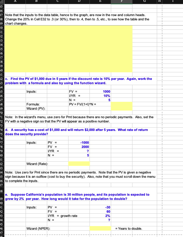 of $1,000 invested to earn 10% annually 5 years from now. Answer