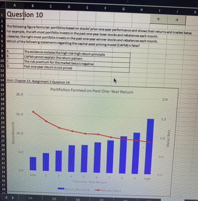  A D E H 9 B B C G 1 Question