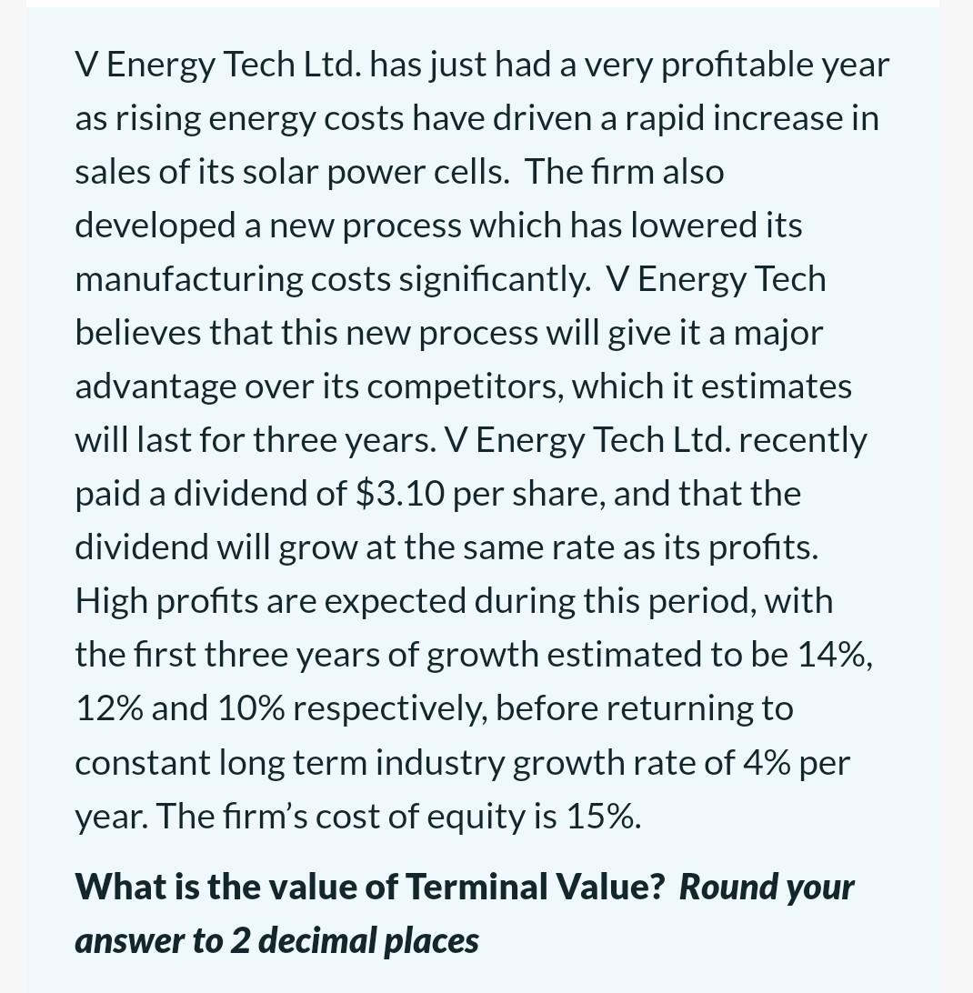 V Energy Tech Ltd. has just had a very profitable year
