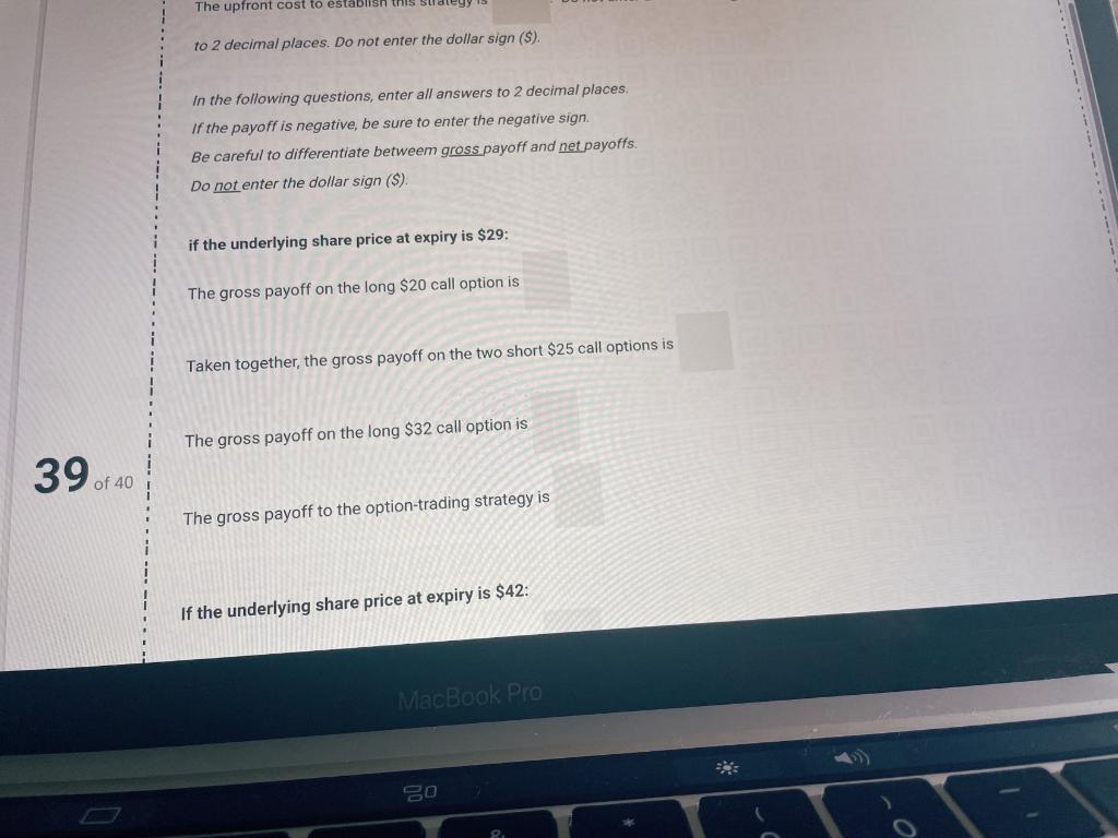 this question will be worth 10 marks in totall A trader establishes