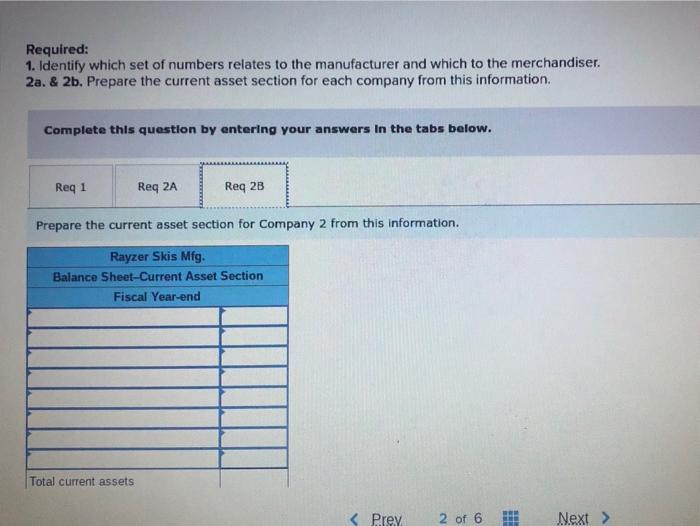 grocery distribution company. Account Company 1 Company 2 1 2 Cash $