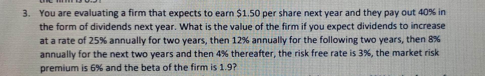  if you could do it in excel please 3. You are