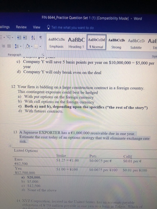  FIN 6644 Practice Question Set 1 (1) (Compatibility Mode) -Word ailings