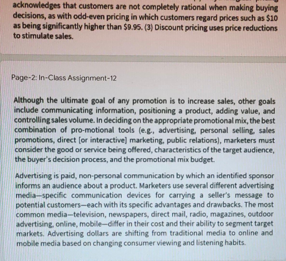profits-that is, set the price to sell the number of units that