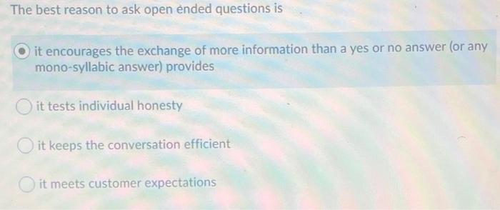 a sale allows prospect's to check if the product works the way