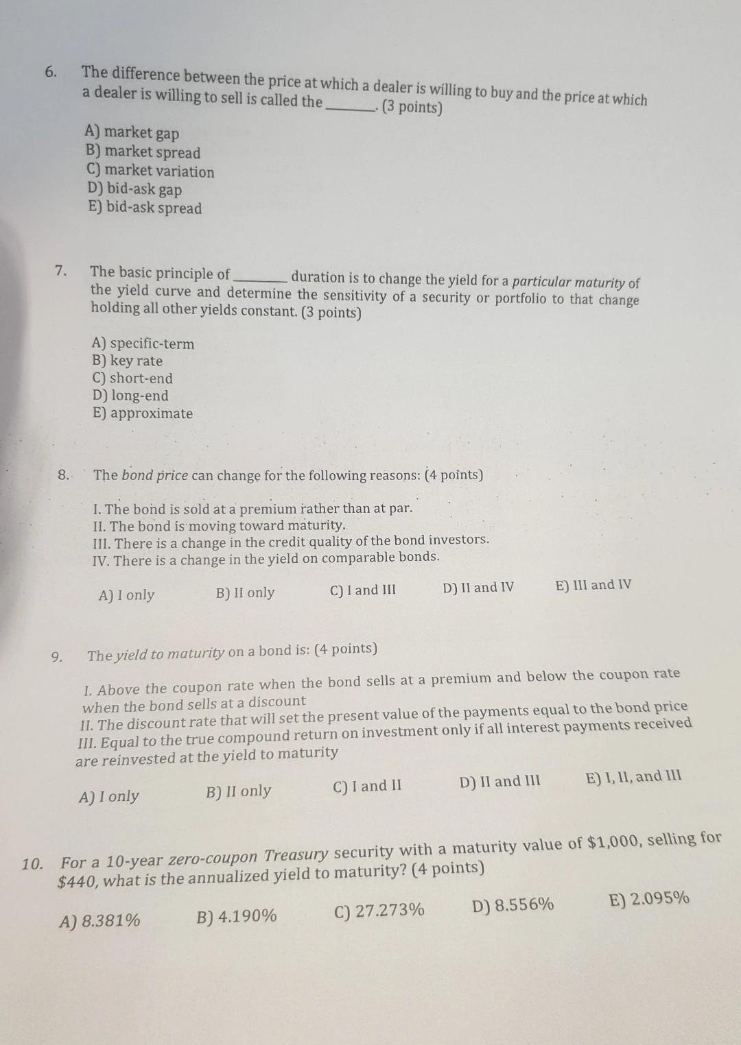  6. The difference between the price at which a dealer is