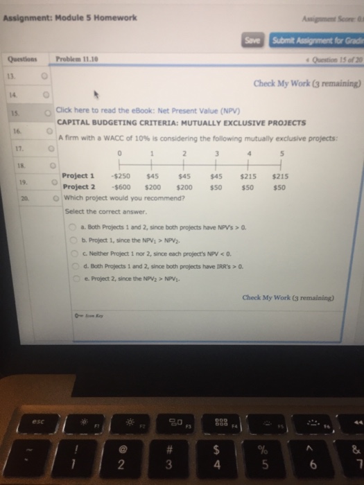  Assignment: Module 5 Homework ssigment Scone Questions 13. 14 O 15