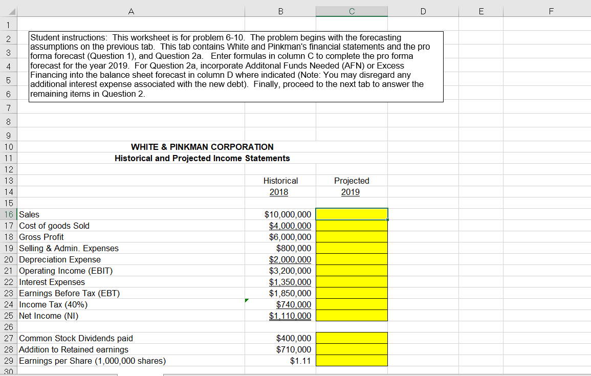 thank you in advance! Question 6-10 Challenge Problem -10. 1. Develop a