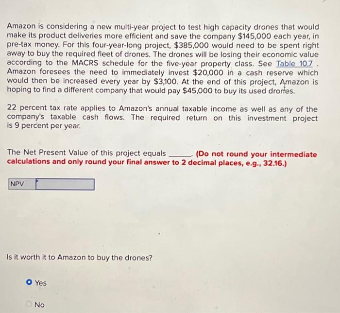  Amazon is considering a new multi-year project to test high capacity