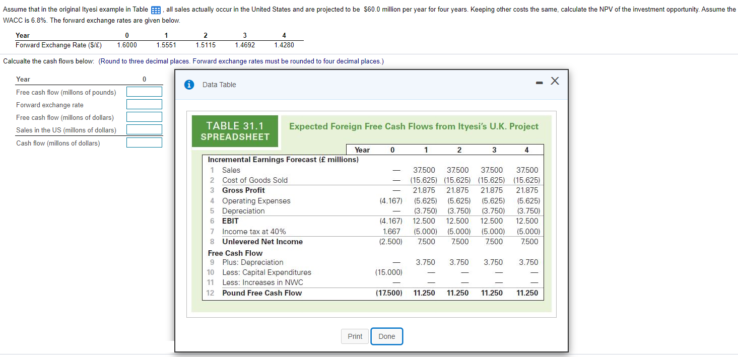  Assume that in the original Ityesi example in Table : all