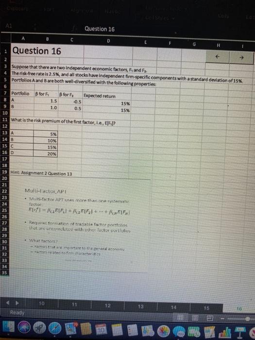  Les Question 16 A B 0 E Question 16 2 3