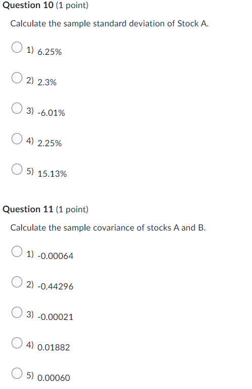 Year & A & B \\ \hline 1 & 12% & 2%