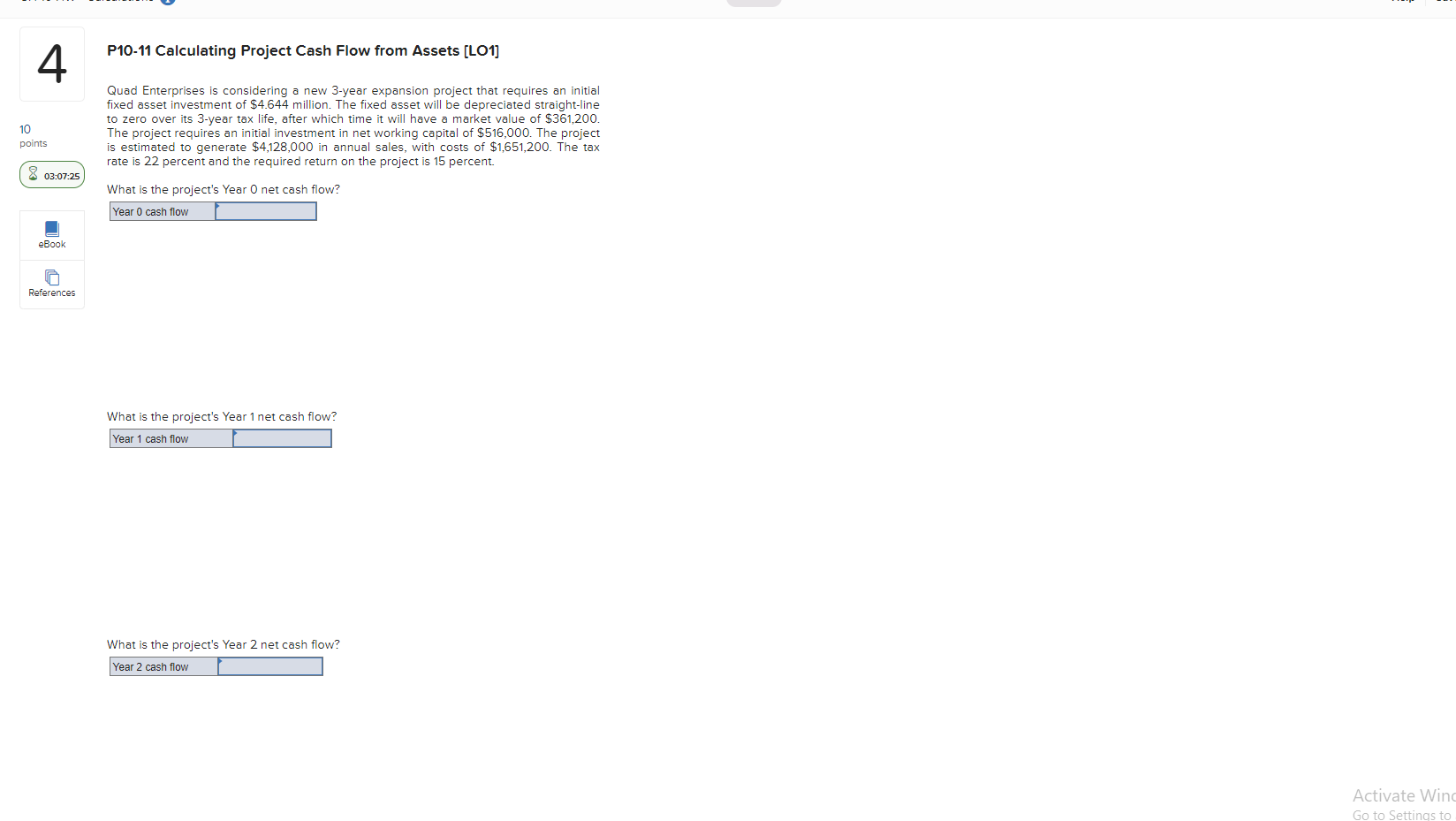 some land 6 years ago for $6 million in anticipation of using