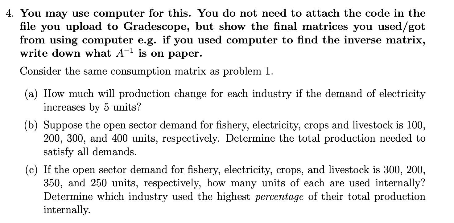  4. You may use computer for this. You do not need