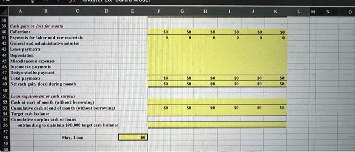 the last six asonths of the year (July to Deeember). Cash gain