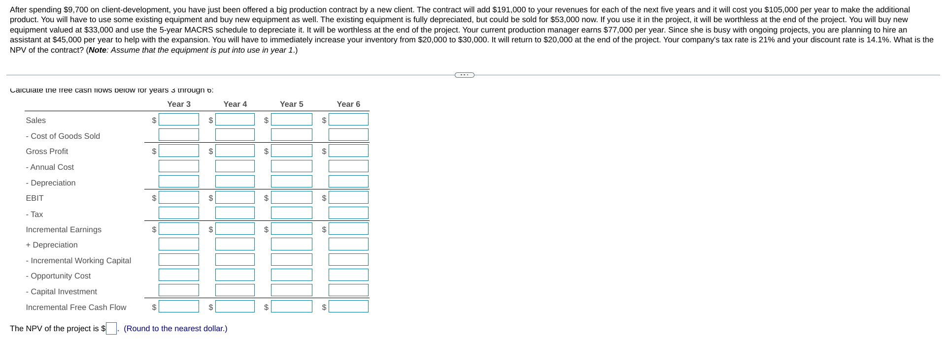 big production contract by a new client. The contract will add $191,000