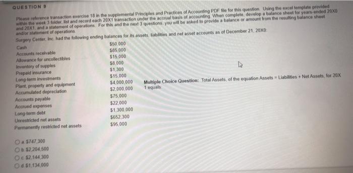 Practices of Accounting PDF file for this question. Using the excel template