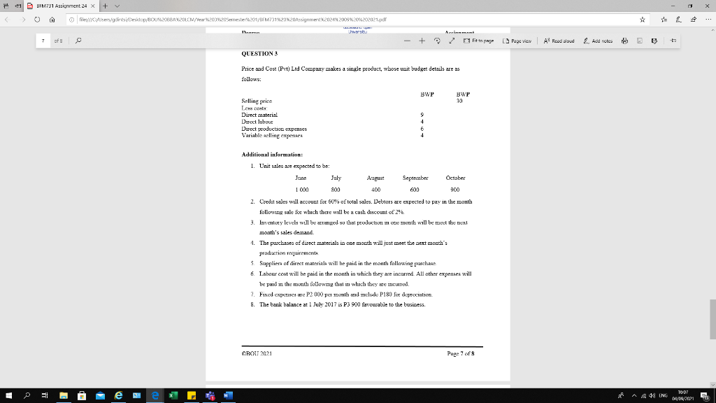 2001/X200M/200420Semester 201/01M731%20%20Assignment2024%2008%2064202021.pdf G of a E B + Fit to page Page