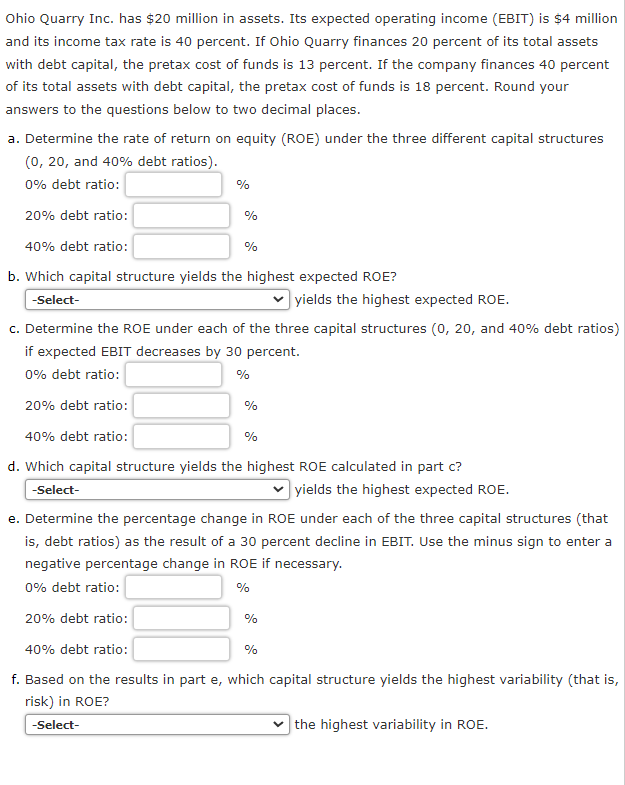  Menu drop down options for B, D, and F. See below.